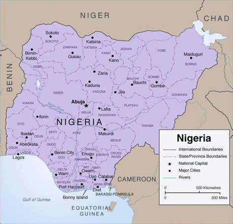 nigeria karte bild